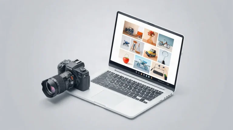 Hero illustration for the article “Must-Have Features When Buying a Photography Portfolio”