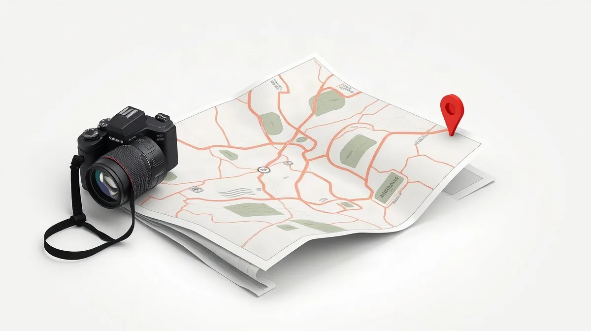 Hero illustration for the article “Photoshoot Places Near Me: Find the Right Spot”